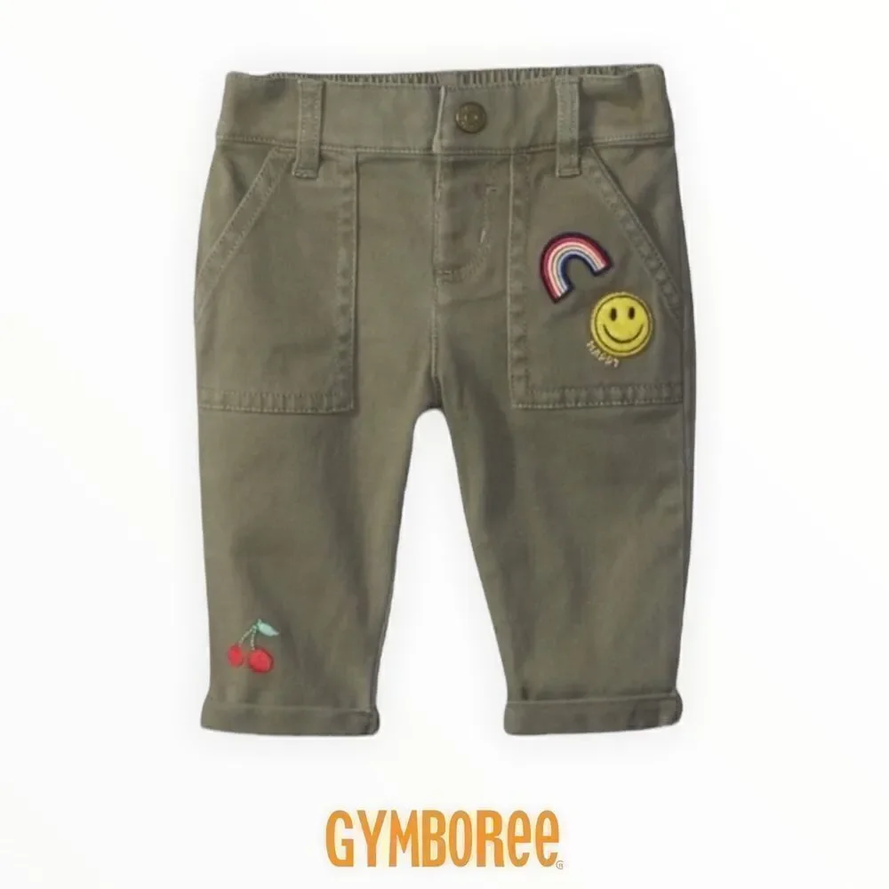 GYMBOREE | Green | Baby Girls Woven Crop Pant